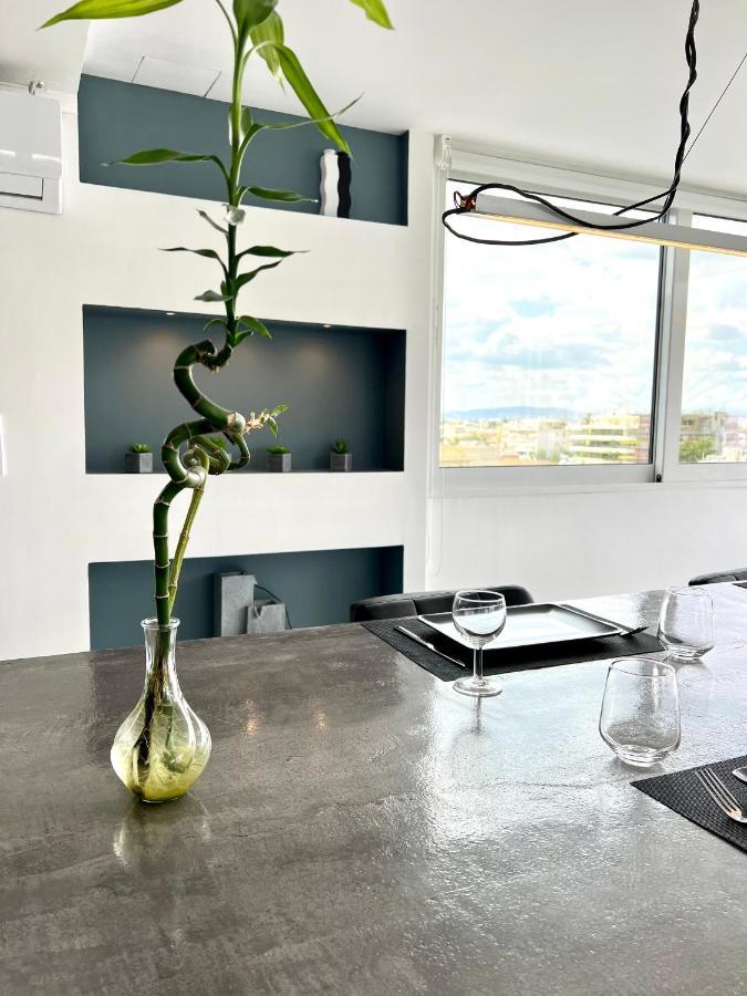 Citycenter Penthouse Mini Private Pool With Hydromassage And Great Town View 아테네 외부 사진